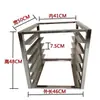 Rejilla para charolas para hornear de acero inoxidable, multicapa, comercial, para almacenamiento interno de refrigerador, rejilla para compartimento de pan, rejilla para charolas de congelador