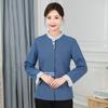 Ropa de limpieza manga larga Hotel Tía de limpieza de hotel Uniforme Uniforme de trabajo de propiedad Estilo chino primavera y otoño