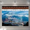 Pintura Colgante de Tela para Pasillo Estilo Tíbet Sala de Estar Dormitorio Cocina Hotel Pared de Fondo Tela Colgante Celebración de Internet del Tíbet Tapiz para Sala de Estar