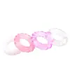 Anillo de Bloqueo de Espermatozoides de Cristal Transparente para Hombres, Anillo Ojo de Oveja, Restricción del Pene, Anillo Divertido para Fijar los Testículos, Producto Sexual de Anillo de Diamante para Adultos