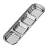 Acero Inoxidable 304 Plato para Condimentos para Hot Pot Japonés y Coreano Plato para Dip para Barbacoa Plato Pequeño Dos Ollas Tres Ollas Plato Coreano Dorado