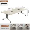 Mesa de Conferencias, Mesa Larga, Escritorio Plegable Móvil con Ruedas, Mesa de Entrenamiento Multifuncional, Mesa Larga, Escritorio Grande, Mesa Modular