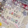 Adesivos Tomoni para Nail Art em Relevo Pequenos Frescos e Fofos Adesivos de Unha Gatinho Verão Coqueiro Adesivos para Nail Art Estilo Misto