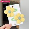 Grampo de cabelo infantil, acessórios de cabelo fofos com flores, grampo lateral para meninas, grampo bb, grampo de franja para bebês, cocar, grampo de cabelo quebrado para meninas