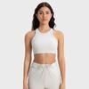 Nuevo Sujetador Deportivo de Rayas Verticales 2.0 de Cuello Alto Alta Resistencia Absorción de Impactos Push-Up Fitness Yoga Bra Daw057