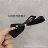 Estilo Francés Sencillo Accesorios para el Cabello para Adulto Lazo de Lunares Negros Pinza Superior Pinza para Cola de Caballo Pinza de Resorte Pinza para el Cabello con Bola