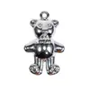 Colgante de oso acrílico transparente de colores para llavero, pulsera, bolso, collar, accesorios, venta al por mayor