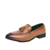 Zapatos de Cuero con Borlas Nuevos para Hombre de Comercio Exterior de Primavera Moda Británica Zapatos Casuales de Negocios Zapatos Versátiles para Hombre Zapatos Individuales de Moda Venta al por Mayor