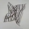 Pañuelo Cuadrado Rayado Retro Francés Goma para el Pelo Intestino Grueso Falda para el Pelo Extra Grande Goma para el Pelo Colgante de Perla Cuerda para el Pelo Diadema Accesorios para el Cabello