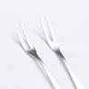 Tenedor pequeño de acero inoxidable 304 para el hogar, metal, tenedor para postre y pastelería, inserto para pastel, tenedor para pastel de luna, cola puntiaguda, tenedor para fruta
