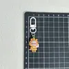Hebilla de Color Nuevo Llavero Labubu Linda Chica de Dibujos Animados Vestida Colgante de Corazón de Dibujos Animados Accesorios para Estudiantes
