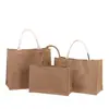 Sacolas Transfronteiriças Logo Personalizado Bolsas de Linho Sacolas de Lona Juta Sacolas de Presente Publicidade da Empresa Personalizadas