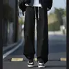 Calça Cargo Reta Casual Plus Size de Primavera e Outono Masculina Tendência Americana Nova Loose Versátil High Street Design Longa
