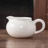 Juego de té de porcelana blanca con taza de jade y sebo, juego de té, taza de té, taza de té para hombre, filtro para té, drenaje de té, accesorios de arte de té de alta calidad