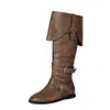 Site Independente Comércio Exterior Transfronteiriço Novas Botas Masculinas Retrô Medieval Renascentista Halloween Tamanho Plus Europeias e Americanas
