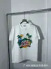 Camiseta Roja de Verano de Manga Corta con Logo Blanco de Casablanca, Marca de Moda Tendencia, Cuello Redondo, Estampado Minimalista, Redondo, Niche Casa