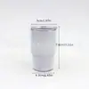 Novo Copo Mini para Licor de 3 oz, Copo de Café Espresso, Copo com Canudo de Aço Inoxidável com Pintura Diamante de Camada Dupla