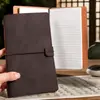Cuaderno vintage A6 con correa, diario de viaje, opción premium transfronteriza, personalización de caja de regalo de cuaderno de papel kraft