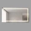 Espejo de baño inteligente LED táctil, espejo sin marco antivaho de alta definición, montado en la pared para baño, proyecto de hotel, espejo de tocador y maquillaje