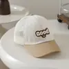 Gorra de Béisbol de Moda para Niños, Gorra de Malla para el Sol de Verano, Logo m, Bloqueo de Color, Letra Buena, Gorra de Protección Solar para Bebé