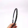 Diadema de Cristal, Diadema de Perlas de Arroz, Tocado Hueco Hecho a Mano con Perlas de Hilo de Pescar, Simple Accesorio para el Cabello, Geométrico Vintage Enrollado