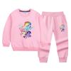 Suministro transfronterizo unicornio poni suéter infantil traje deportivo Nuevo holgado ocio dos piezas comercio exterior Mayoreo