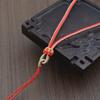 Corda de pingente Ruyi Lótus tecida à mão corda simples corda de pescoço colar de jade ágata corda de cordão de jade de duas cores