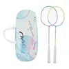 Set de Raquetas Dobles de Bádminton de Alta Calidad Personalizado para Entrenamiento Profesional, Raquetas Unisex para Entrenamiento de Adultos, Al Por Mayor