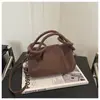 Bolsa de Mão Plissada de Designer Nova Versátil Popular Retro Simples Bolsa Bolinho Nicho Estilosa Bolsa de Ombro Único Transversal