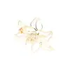 Broche de Lírio Recortado para Comércio Exterior, Alfinete de Lapela Feminino de Alta Qualidade, Anti-Exposição, Acessórios de Vestuário para Corsage de Alta Qualidade
