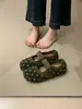 Sapatos Femininos Mary Jane de Lã com Bolinhas Estilo Coreano Versátil Estilo Outono Tira Única Baixo Mocassins Retrô
