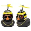 Pato de tremolo de coche pato de viento pato libélula hélice pato garabato gafas DIY pato amarillo pato jengibre Pato Negro