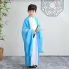 Hanfu para Niños Ropa Tradicional China para Niños, Atuendo de Rendimiento Estilo Erudito para el 1 de Junio, Disfraz Antiguo de Verano para Estudiantes de Primaria y Secundaria, Atuendo de Rendimiento Estilo Chino