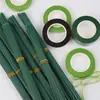 Varilla de flor nº 2 alambre de hierro cinta floral verde alambre de malla de embalaje DIY para rosas rama de flor cinta de rama de flor varilla de flor de papel simulación manual