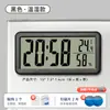 Reloj Electrónico de Temperatura y Humedad Reloj de Pared de Escritorio Magnético para Refrigerador Cocina Reloj Despertador Digital Grande Pegatina de Pared