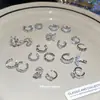 Pinzas para Orejas Estilo Coreano Ins Flor de Estrella de Zirconia para Mujeres Sin Perforaciones, Brazaletes de Oreja de Moda, Pendientes y Accesorios para Orejas de Lujo Ligero de Alta Gama