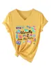 Literalmente do Século XX Amazon Ebay Site Independente Camiseta Casual da Moda para Mulheres com Decote V e Manga Curta