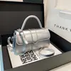 Moda Simples Bolsa Quadrada Pequena Feminina 2024 Novo Estilo Coreano Moda Bolsa de Ombro Elegante Nicho Luz Luxo Crossbody Handbag