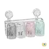 Suporte de Escova de Dentes com Ventosa, Porta-Copo de Escova de Dentes para Banheiro sem Furos, Suporte de Parede para Escovas de Dentes, Armazenamento de Copo para Escovas de Dentes