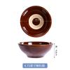 Juego de cuatro piezas de vajilla para mesa de restaurante de olla caliente, restaurante Hunan, cerámica retro, color bajo cubierta, tazón, palillos, plato hondo, juego de platos, comercial