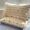 Un Par de Fundas de Almohada de Algodón con Dibujos 48X74 Fundas de Almohada Domésticas para Niños Funda Protectora de Almohada Individual para Dormitorio