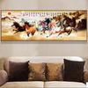 Pintura Decorativa Nova Pintura Pendurada Paisagem Chinesa Hongyun Dangtou Pintura Mural para Escritório Pintura Chinesa Sala de Estar Parede de Fundo para Sofá