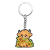 Chaveiro Macio de PVC Série Vaca das Terras Altas de Desenho Animado Transfronteiriço Pingente Acessório de Bolsa Nicho DIY Produto Acabado