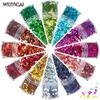 Amazon nota Música 12 cores misturadas maquiagem para unhas lantejoulas glitter conjunto joias para unhas adesivos de unha diamante