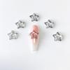 Novo Verão Arco-íris Ondulação de Água Estrela de Cinco Pontas Nail Art Jóias Bonito Tridimensional Transparente Resina Telefone Caso Acessórios