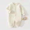 Mameluco de Bebé Estilo Cálido Otoño e Invierno Relleno de Algodón Delgado Mono de Algodón Atuendo de Otoño Ropa para Recién Nacidos Unisex Ropa para Bebé para Exteriores