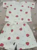 Conjunto Curto de Algodão Nuvem Estilo Novo Primavera e Verão Conjunto de Duas Peças de Roupas Infantis Meninos e Meninas Roupas de Casa Roupas de Bebê