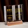 Trofeo de cristal personalizado de alta gama, premio de cristal creativo para la conmemoración de la jubilación de maestros, carta de nombramiento de empresa, certificado, medalla y placa de autorización
