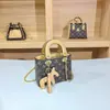 Suministro Directo de Fábrica de Bolsos para Mujer al por Mayor, Bolsos para Dama Estilo Pintura al Óleo de Nicho Lady Diana, Bolsos de Mano para Mujer con Cadena, Bolsos Cuadrados Pequeños Cruzados, Modelos Nuevos