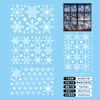 Pegatinas Navideñas para Ventanas al por Mayor Transfronterizas Nuevas de Papá Noel Copo de Nieve Pegatinas Estáticas Centro Comercial Ventana Pegatinas de Decoración Festiva